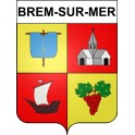 Stickers coat of arms Brem-sur-Mer adhesive sticker