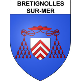 Stickers coat of arms Bretignolles-sur-Mer adhesive sticker