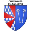 Chavagnes-en-Paillers 85 ville sticker blason écusson autocollant adhésif