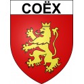 Coëx 85 ville sticker blason écusson autocollant adhésif
