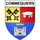 Pegatinas escudo de armas de Commequiers adhesivo de la etiqueta engomada