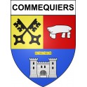 Commequiers 85 ville sticker blason écusson autocollant adhésif
