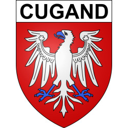 Pegatinas escudo de armas de Cugand adhesivo de la etiqueta engomada
