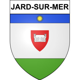 Jard-sur-Mer Sticker wappen, gelsenkirchen, augsburg, klebender aufkleber