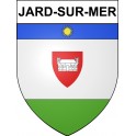 Jard-sur-Mer Sticker wappen, gelsenkirchen, augsburg, klebender aufkleber