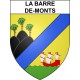 Pegatinas escudo de armas de La Barre-de-Monts adhesivo de la etiqueta engomada
