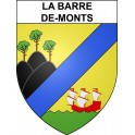 Stickers coat of arms La Barre-de-Monts adhesive sticker