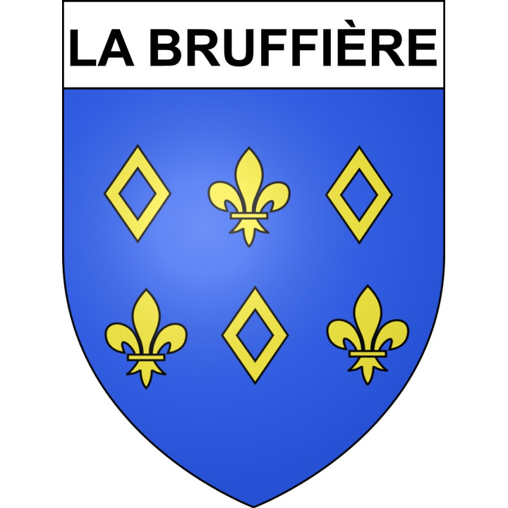 La Bruffière 85 ville sticker blason écusson autocollant adhésif
