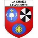 Stickers coat of arms La Chaize-le-Vicomte adhesive sticker