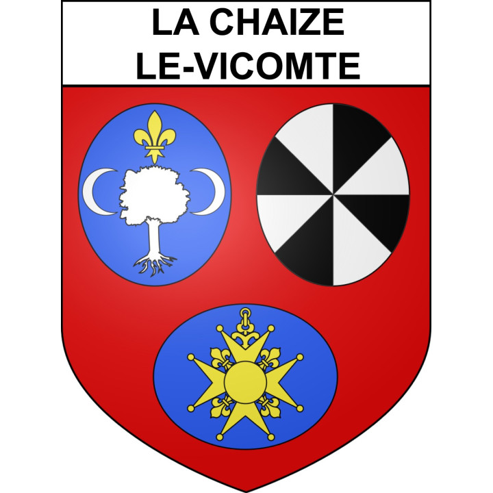 La Chaize-le-Vicomte Sticker wappen, gelsenkirchen, augsburg, klebender aufkleber