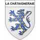 La Châtaigneraie 85 ville sticker blason écusson autocollant adhésif