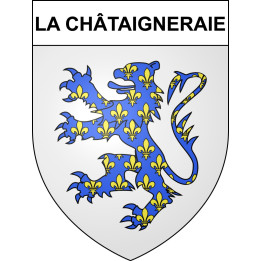 Stickers coat of arms La Châtaigneraie adhesive sticker