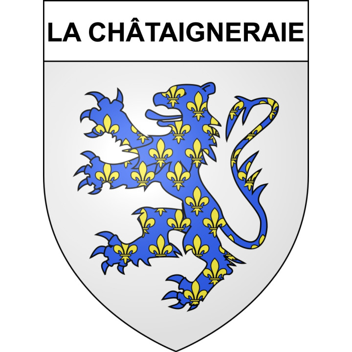 Stickers coat of arms La Châtaigneraie adhesive sticker