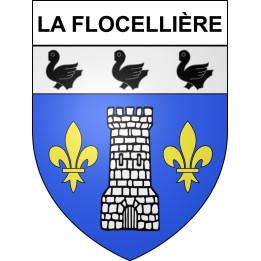 La Flocellière Sticker wappen, gelsenkirchen, augsburg, klebender aufkleber