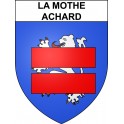 Pegatinas escudo de armas de La Mothe-Achard adhesivo de la etiqueta engomada