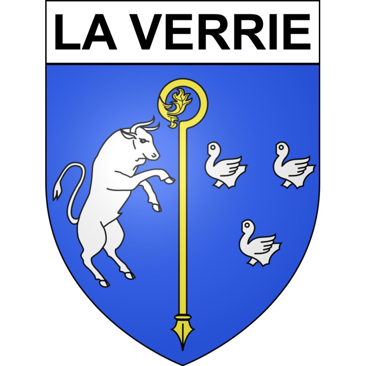 La Verrie 85 ville sticker blason écusson autocollant adhésif
