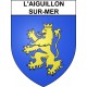 L'Aiguillon-sur-Mer 85 ville sticker blason écusson autocollant adhésif