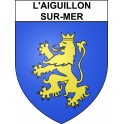 L'Aiguillon-sur-Mer 85 ville sticker blason écusson autocollant adhésif