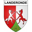 Landeronde 85 ville sticker blason écusson autocollant adhésif