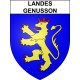 Stickers coat of arms Landes-Genusson adhesive sticker