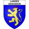 Landes-Genusson 85 ville sticker blason écusson autocollant adhésif