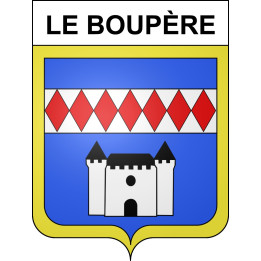 Pegatinas escudo de armas de Le Boupère adhesivo de la etiqueta engomada
