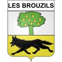 Stickers coat of arms Les Brouzils adhesive sticker