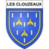 Les Clouzeaux 85 ville sticker blason écusson autocollant adhésif