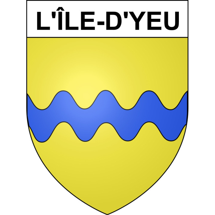 L'Île-d'Yeu Sticker wappen, gelsenkirchen, augsburg, klebender aufkleber
