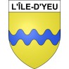L'Île-d'Yeu Sticker wappen, gelsenkirchen, augsburg, klebender aufkleber