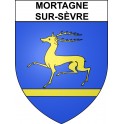 Mortagne-sur-Sèvre Sticker wappen, gelsenkirchen, augsburg, klebender aufkleber