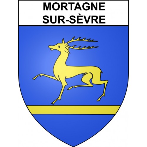 Mortagne-sur-Sèvre Sticker wappen, gelsenkirchen, augsburg, klebender aufkleber
