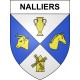 Stickers coat of arms Nalliers adhesive sticker
