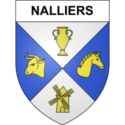 Adesivi stemma Nalliers adesivo
