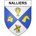 Nalliers 85 ville sticker blason écusson autocollant adhésif