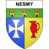 Nesmy Sticker wappen, gelsenkirchen, augsburg, klebender aufkleber