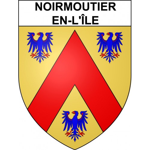 Stickers coat of arms Noirmoutier-en-l'Île adhesive sticker