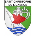 Saint-Christophe-du-Ligneron Sticker wappen, gelsenkirchen, augsburg, klebender aufkleber
