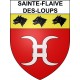 Pegatinas escudo de armas de Sainte-Flaive-des-Loups adhesivo de la etiqueta engomada