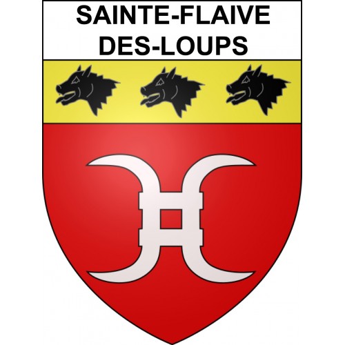 Stickers coat of arms Sainte-Flaive-des-Loups adhesive sticker