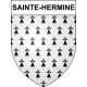 Pegatinas escudo de armas de Sainte-Hermine adhesivo de la etiqueta engomada