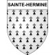 Sainte-Hermine 85 ville sticker blason écusson autocollant adhésif