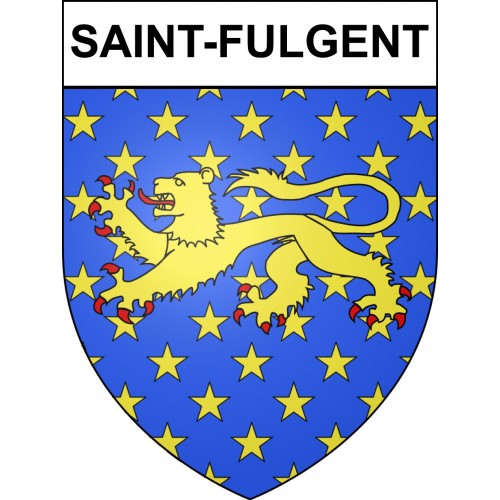 Pegatinas escudo de armas de Saint-Fulgent adhesivo de la etiqueta engomada