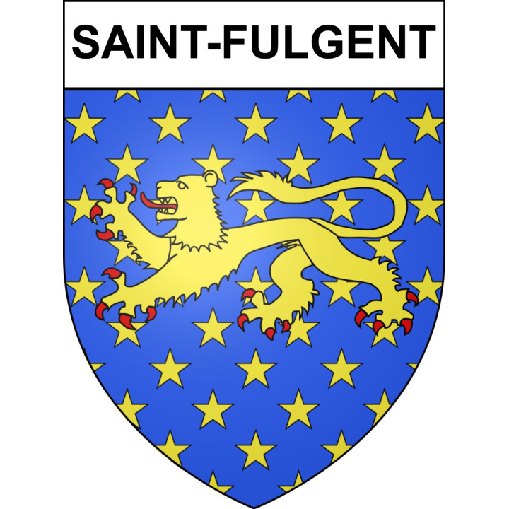 Saint-Fulgent Sticker wappen, gelsenkirchen, augsburg, klebender aufkleber