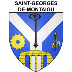 Saint-Georges-de-Montaigu Sticker wappen, gelsenkirchen, augsburg, klebender aufkleber