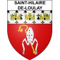 Pegatinas escudo de armas de Saint-Hilaire-de-Loulay adhesivo de la etiqueta engomada