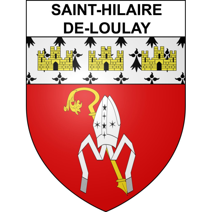 Stickers coat of arms Saint-Hilaire-de-Loulay adhesive sticker