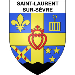 Stickers coat of arms Saint-Laurent-sur-Sèvre adhesive sticker