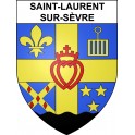 Saint-Laurent-sur-Sèvre 85 ville sticker blason écusson autocollant adhésif