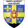 Pegatinas escudo de armas de Saint-Laurent-sur-Sèvre adhesivo de la etiqueta engomada